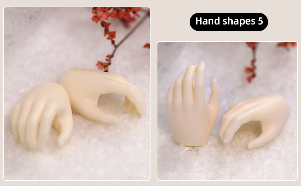 BJD Hands 1/4 Applies To The Hand Shape of The Minifee Resin Ball Jointed Doll Accessories Figures Toy