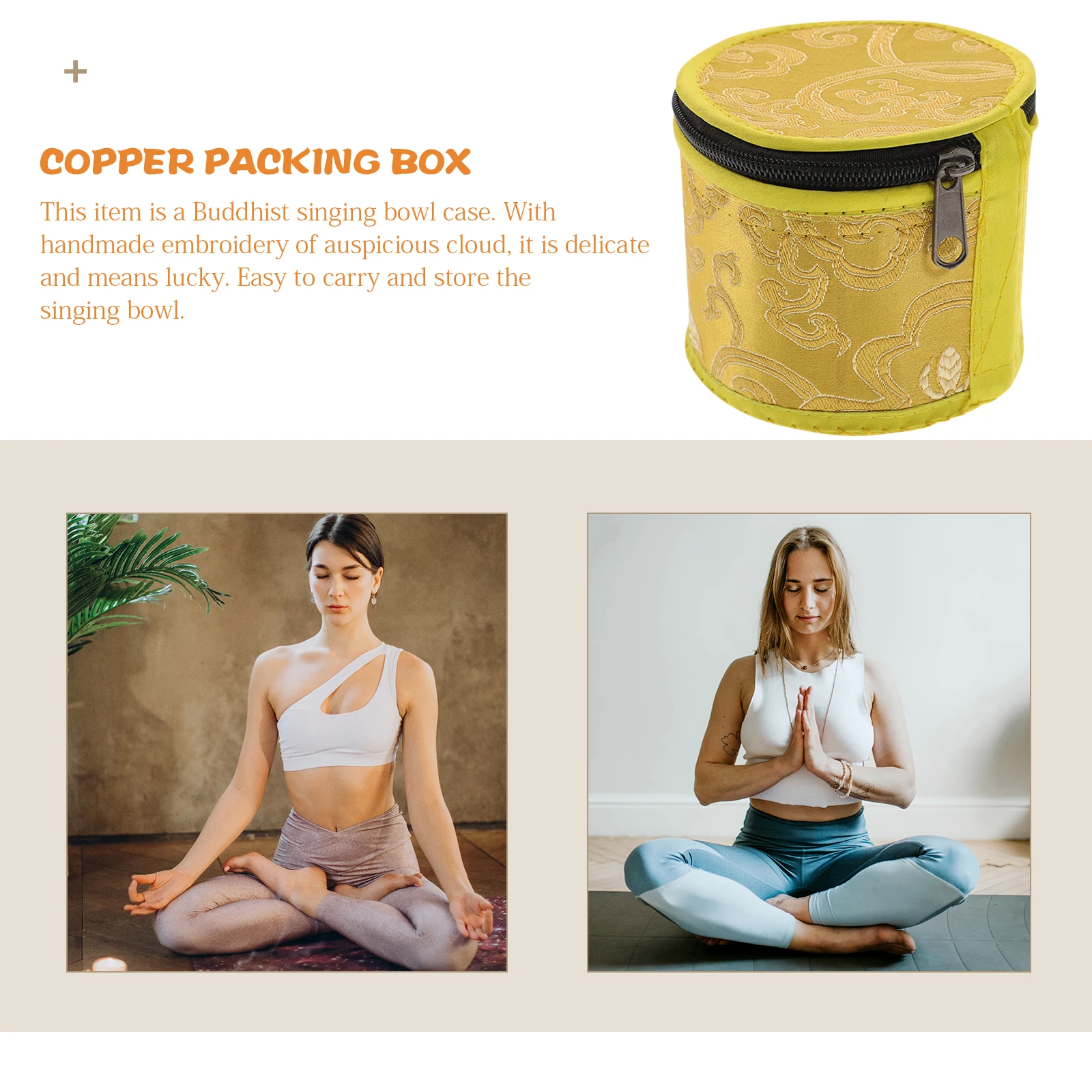 

Buddha Sound Bowl Set Music Tibetan Song Meditation Bowls Packing Bag Singing Case