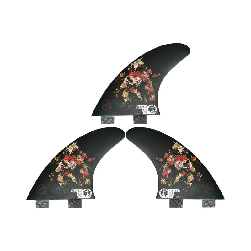 

2025 Hot Deal! Beach Accessories FCS1 4.55in/4.73in Black 3D Rose Fin | Universal Fit | Durable