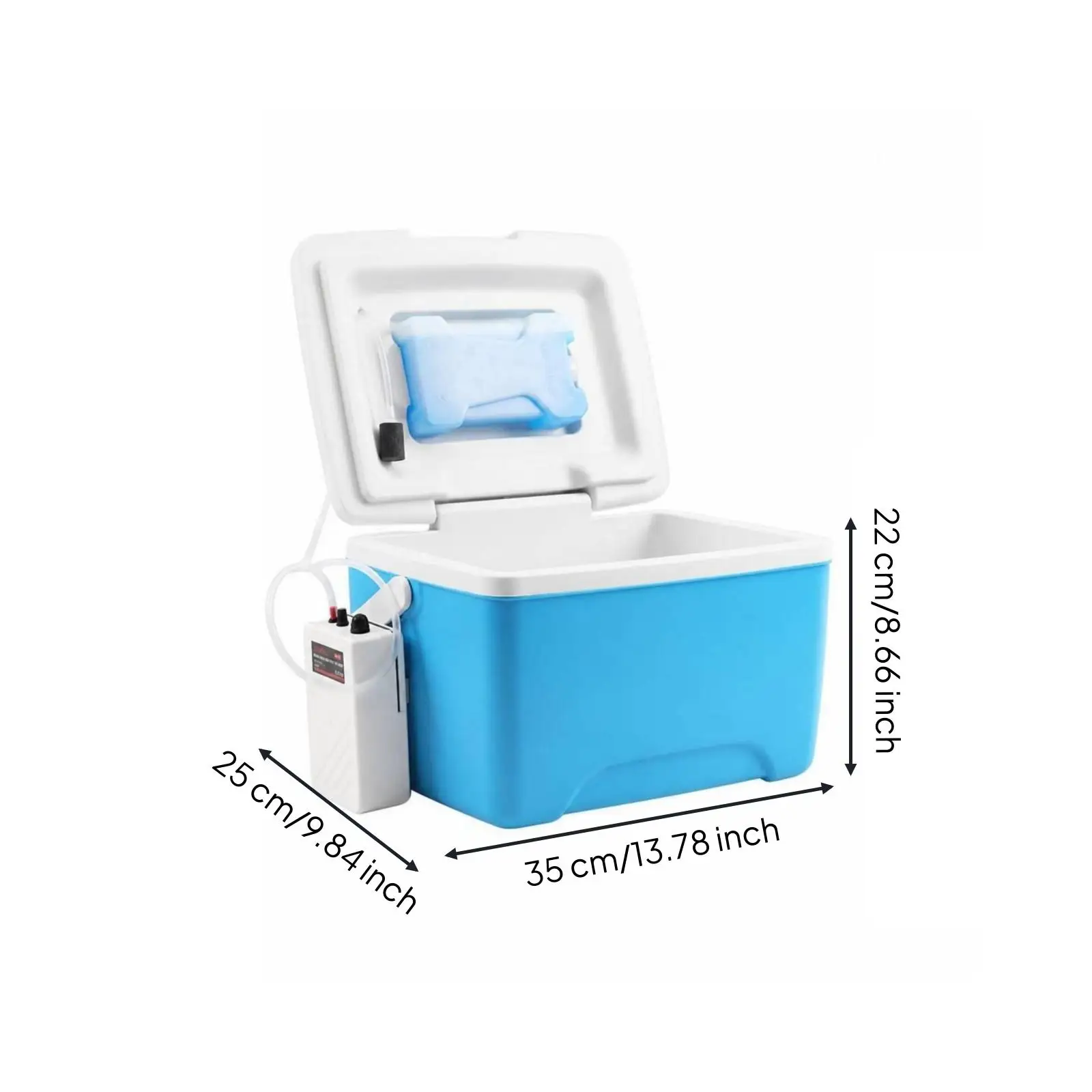 Portable Insulated Fishing Cooler with Carry Handle for Anglers Camping and Outdoor Adventures