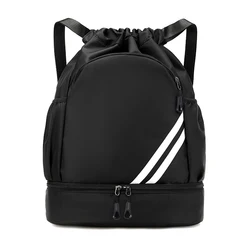 Sac à dos de sport de fitness pour hommes et femmes, sacs de rangement de basket-ball, extérieur, football, entraînement, proximité, wstring