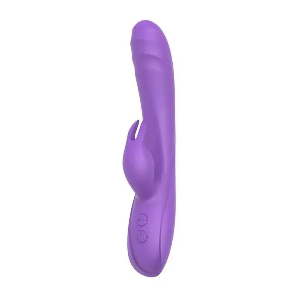 Double Head Impact Masturbation Instrument Massager G-spot Waterproof Silicone Rabbit Vibrator For Women Adult Toy