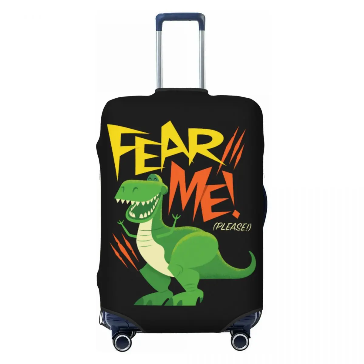 Custom Toy Story Rex Travel Luggage Cover Dust Proof Suitcase Cover Protector Fit 18-32 Inch