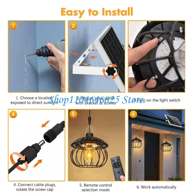 Metal Cage Outdoor Solar Light for Patio Walkway Accent Spaces
