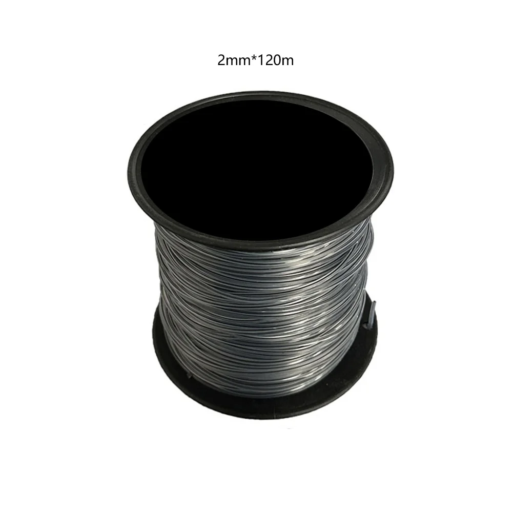 Garden Trimming 2mm*120m Nylon Trimmer Line Grass Cutting Cord Nylon 66 Material Reinforced Core Cuts Thick Grass