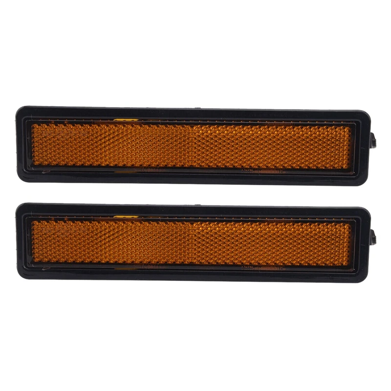 2X Yellow Rear Side Turn Signal Marker Light Lamp Lens Cover Shell For-BMW E30 E32 E34 318I 318Is 325Es 325I 63141377849