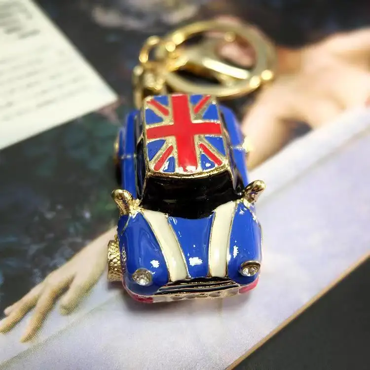 2024 Car Model Metal Keychain Key Ring For MINI ONE COOPER Car Creative Key Accessories Decoration