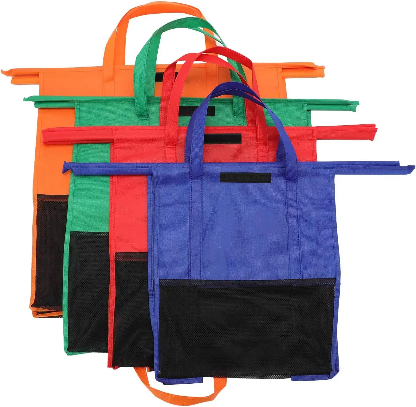 4PCS Shopping Trolley Truck Bag Reusable Shop Bags Strong Foldable Handbag