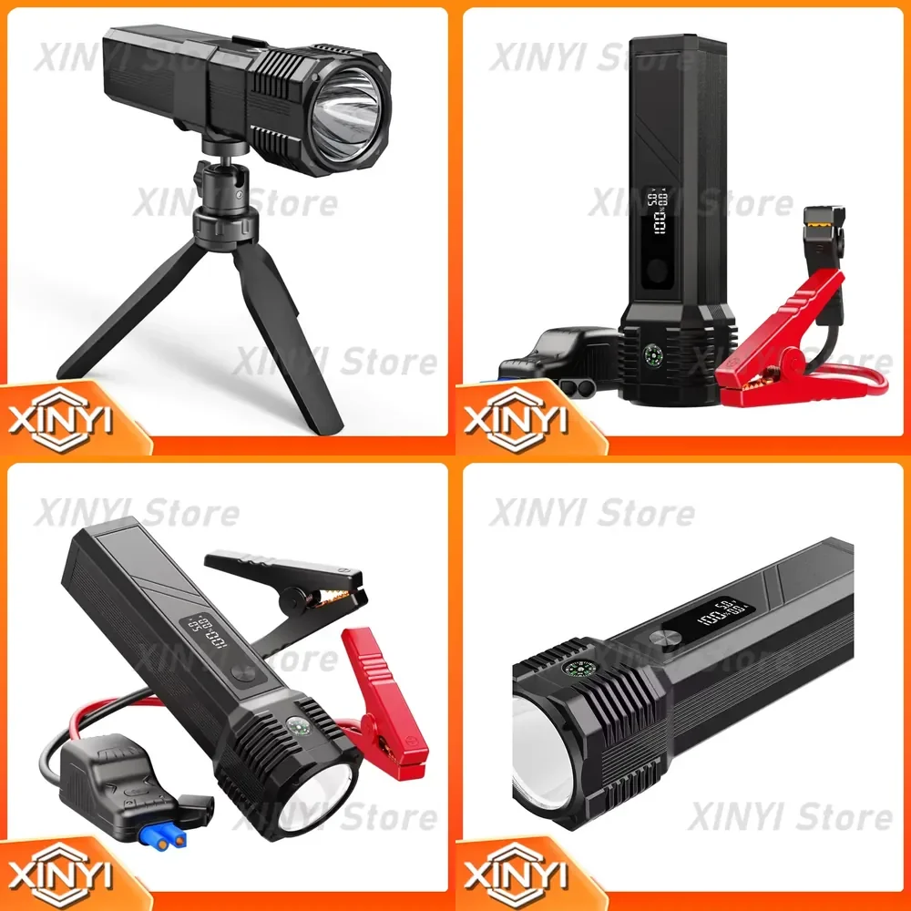 Fishing Spotlight for Anglers Portable High Intensity LED Spotlight with Stand Outdoor Camping Fishing Light Waterproof