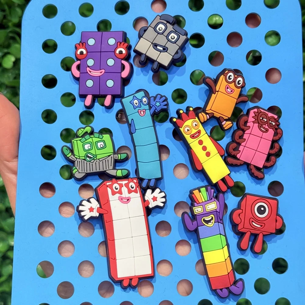 New 1-10pcs Cartoon Colorful Toys PVC Shoe Charms For Clogs Pins Garden Shoes Button Decorations DIY Backpack Birthday Gift