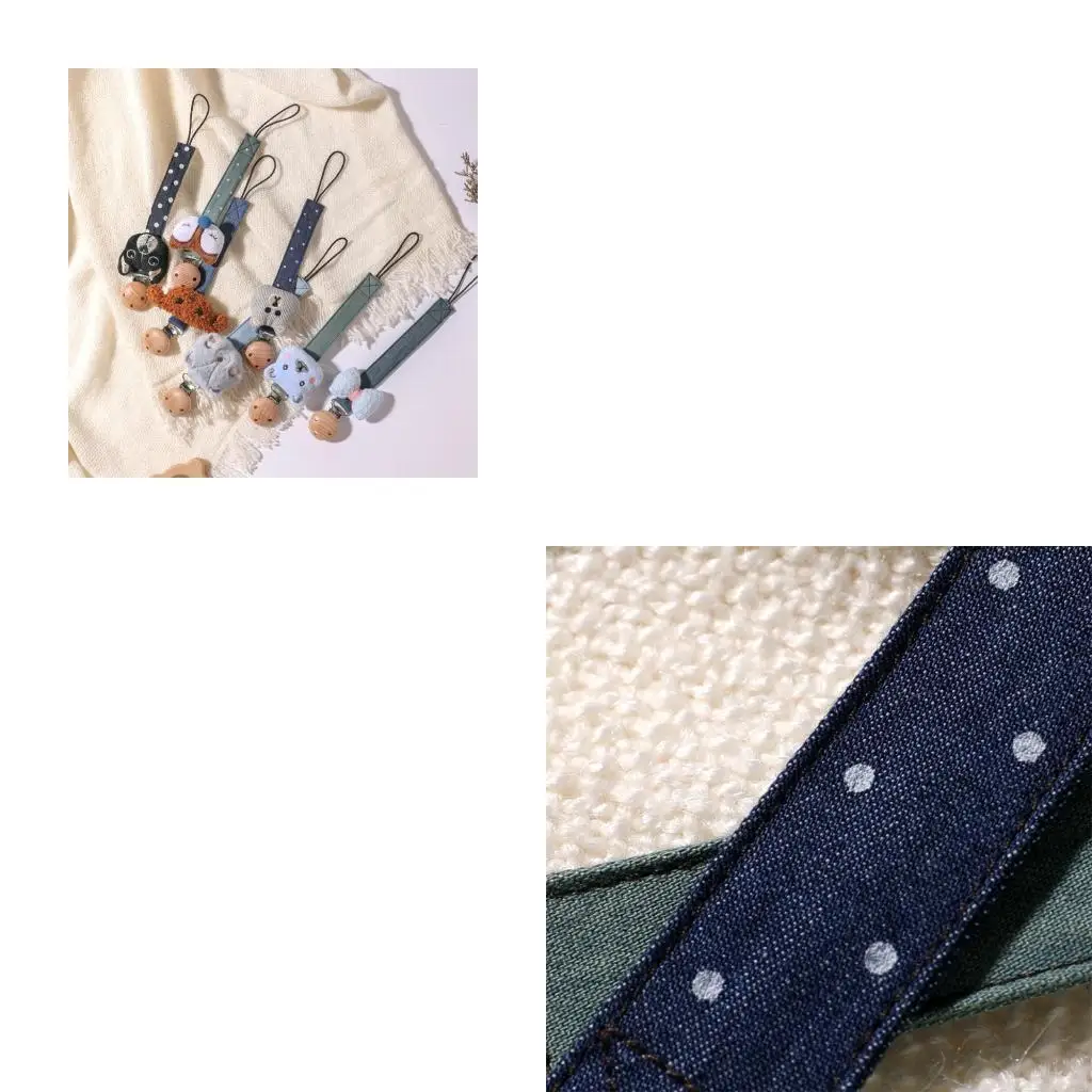  Baby Pacifier Holder Clip Secure Dummy Nipple Chain for Teether Toy and Soother