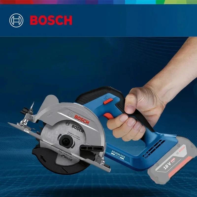 BOSCH GKS 18V-44 Electric Circular Saw 18V Brushless 125mm Multi-Angle Carpentry Power Tool Cutting Machine Bare Tool