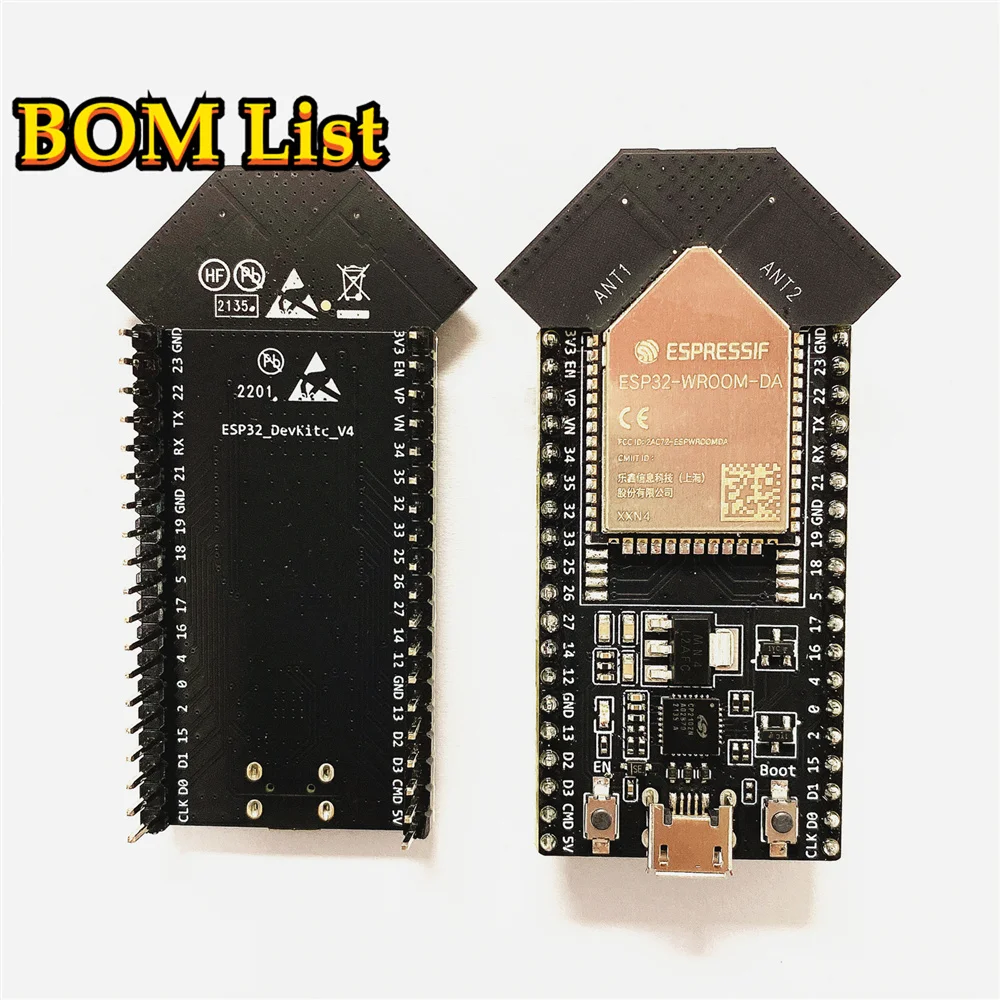 Espressif ESP32-DevKitC-DA ESP32-WROOM-DA Wi-Fi + BLE MCU Kernplatine ESP32 Entwicklungsplatine