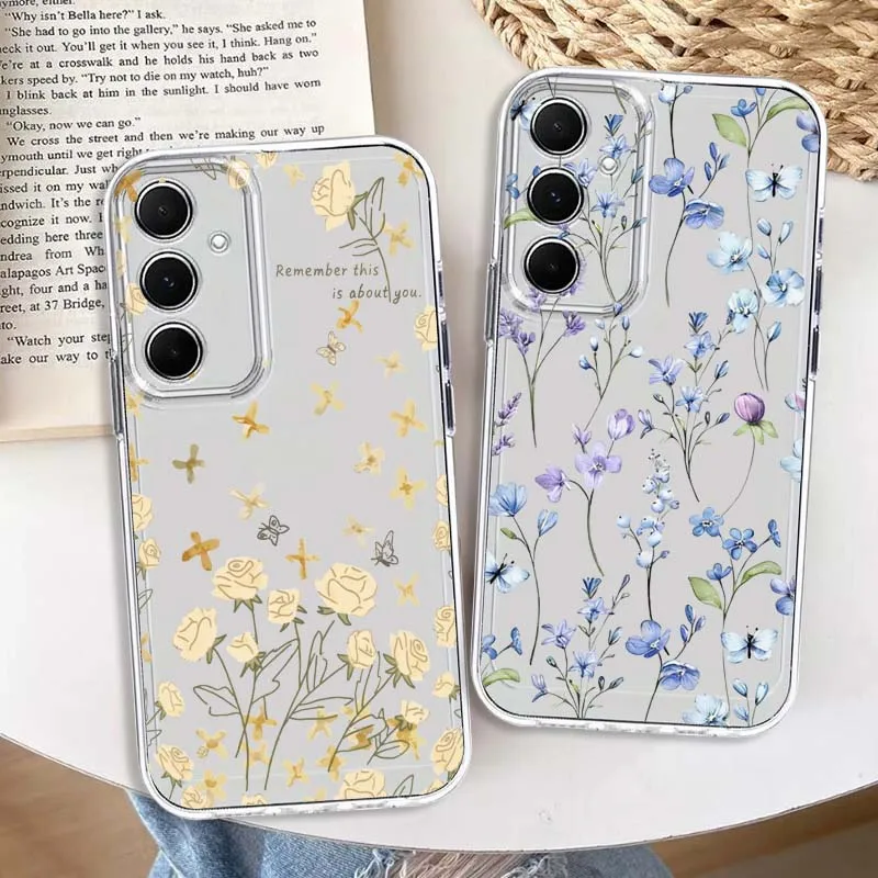 

Fragmented Rose Pattern Phone Case For Samsung Galaxy A73 A72 A71 A55 A54 A53 A52 A51 A33 A25 A22 A15 A14 A05 Transparent