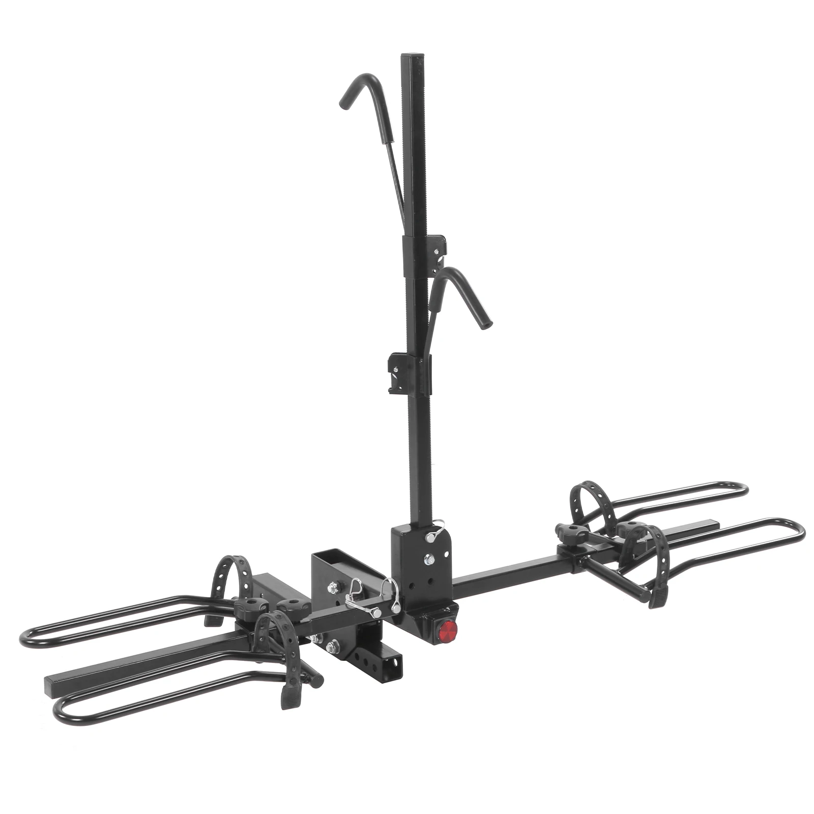 

Foldable E Bike Carrier for Car SUV 160Lbs Hitch Mounted Tray Carrier with Adjustable Tire Cradles Fits Up To 5-Inch Fat Tire