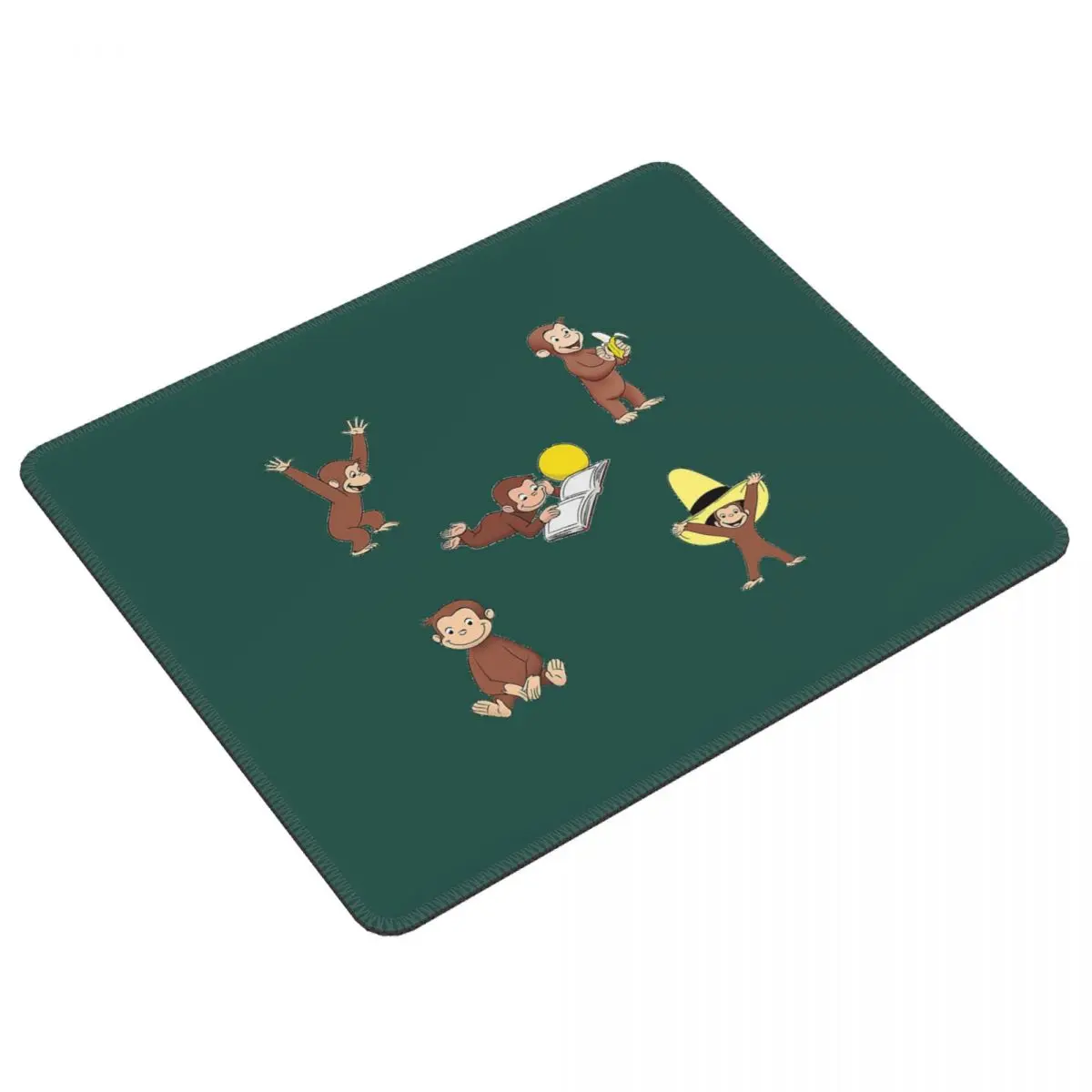 George The Curious Monkey Cartoon For Kids Pack Mouse Pad Computer Keyboard Mouse Mat Gaming Laptop Desk Mat Office Table Mats