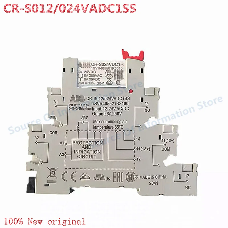 10Pcs CR-S024VADC1CRS/S024VDC1R ABB Relay Module CR-S012/024VADC1SS 100% New
