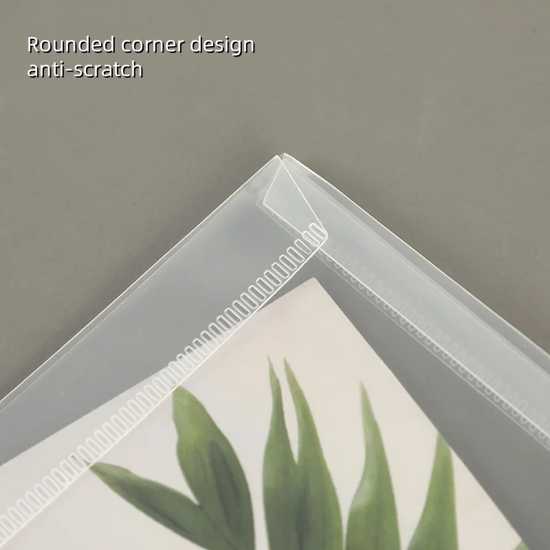 Sac de Rangement Vertical en PP Transparent et Étanche, Accessoire de Rangement d'Autocollants, 1 A5