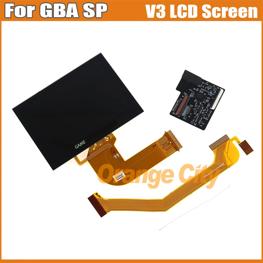 

1Set For GameBoy Advance SP Highlight IPS LCD Screen V3.0 IPS LCD Screen For GBA SP Highlight Brightness LCD Screen Replacement