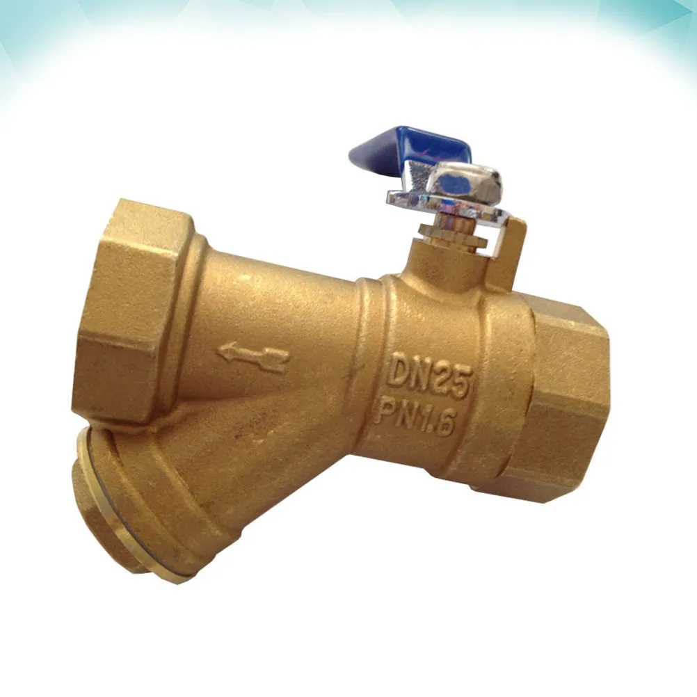Y Type Filter Ball Valve Gas Separator Brass Strainer Sealing Performance Small Volume Light Weight Easy Operation Quick Closing