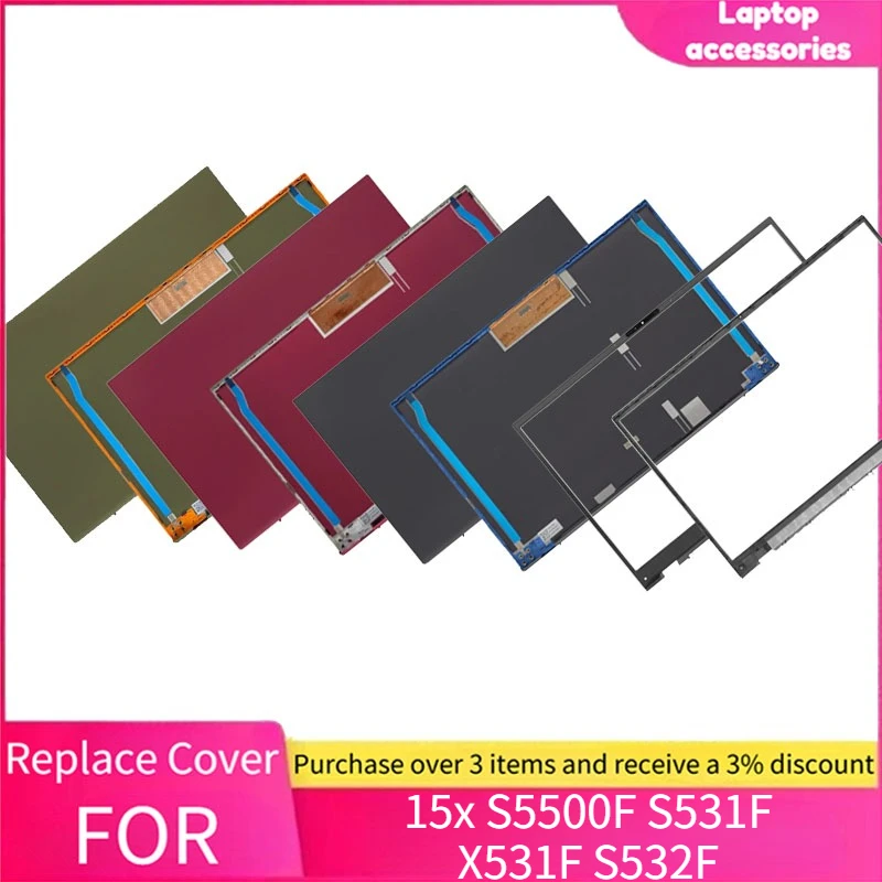 New For ASUS 15x S5500F S531F X531F S532F Laptop LCD Rear Cover/Front Frame/Palm Pad/Bottom Cover