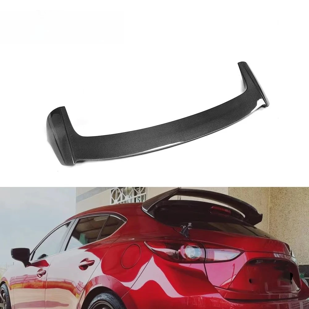 

Carbon Fiber Hatchback Car Rear Spoiler for Mazda 3 Axela Sport Hatchback 4-Door 14-17