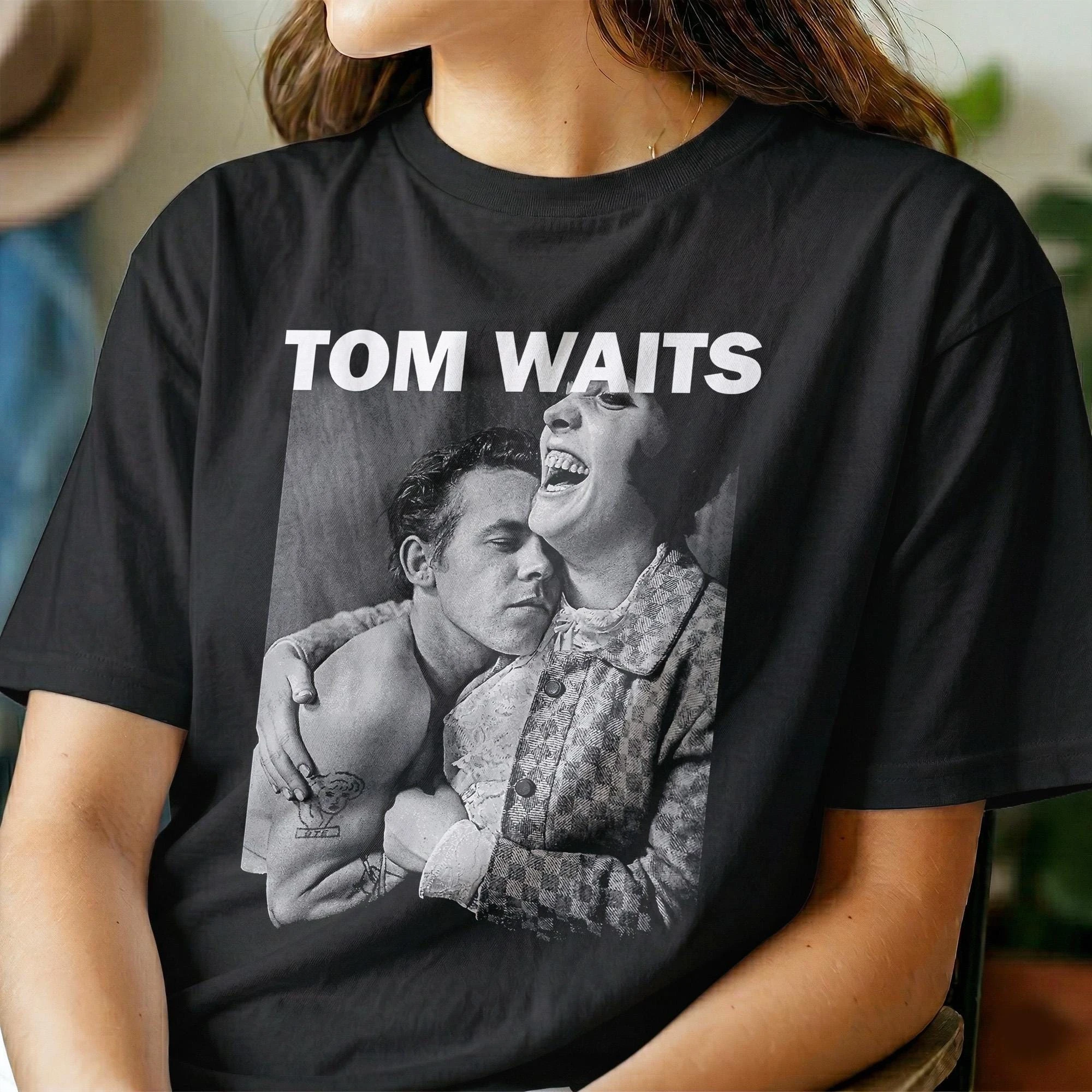 Tom Weitz T-shirt | Rain Dog Retro Unisex T-shirt Fashion Women's T-shirt Casual Street Fashion Women's T-shirt