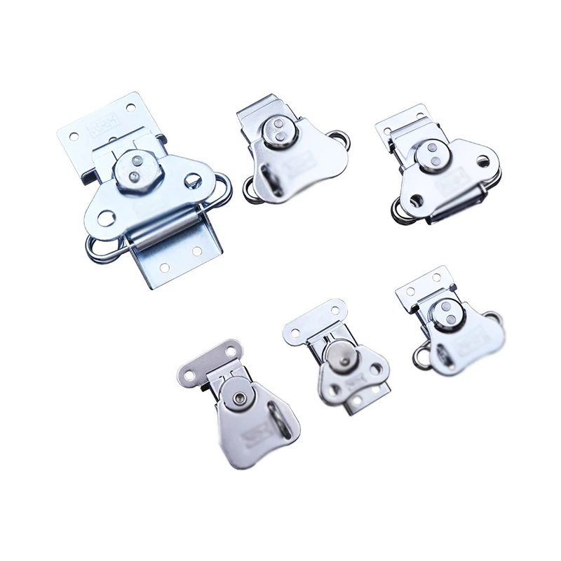 

1PCS Transit Transport Box Buckle Aviation Box Hardware Accessories Butterfly Lock Core Blue Zinc Plated Iron Lock Buckle