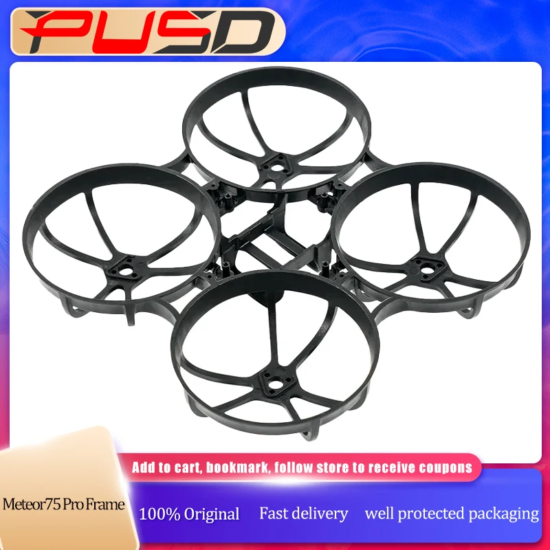 

BETAFPV Meteor75 Pro FPV Drone Frame 1S Micro Brushless Whoop Meteor 75 Pro FPV Racing RC Drone Quadcopter Frame