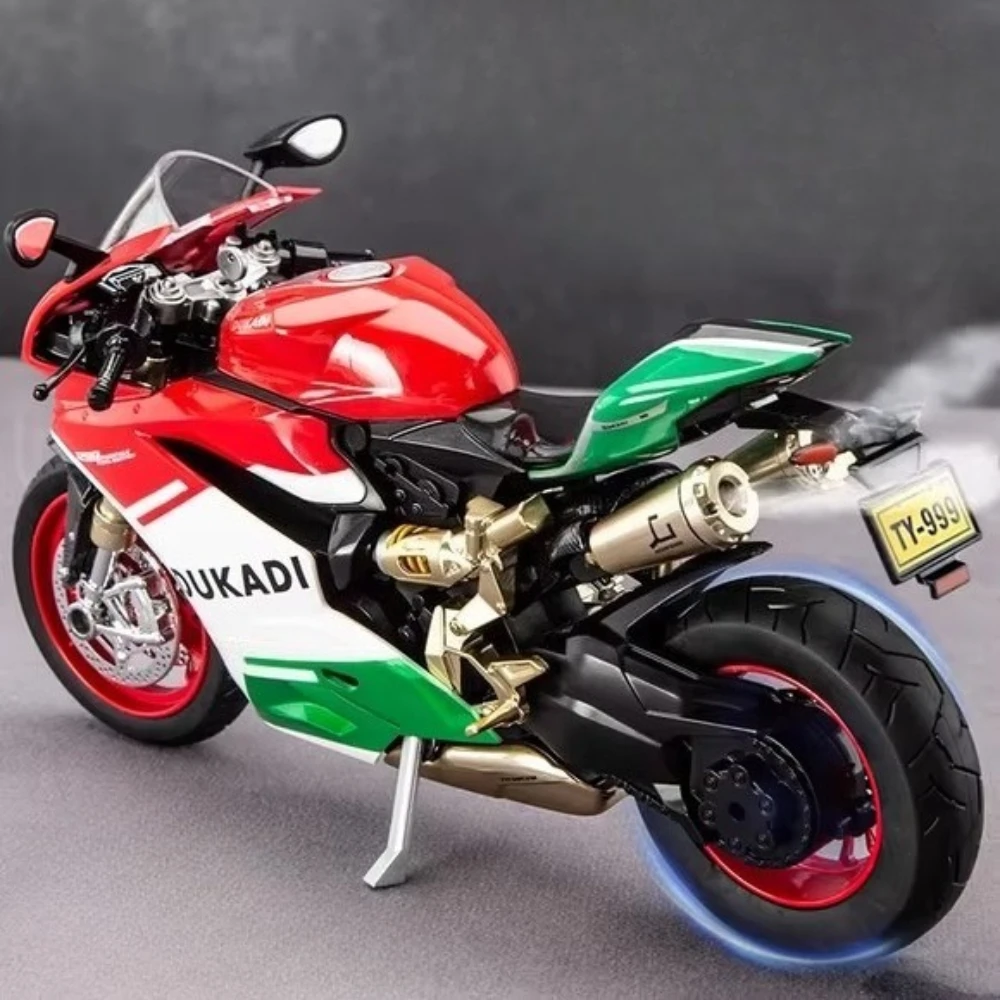 1:9 Scale 1299 Kawasaki ZX-10R Motorcycle Model Toy Car Diecast Metal Shock Absorption Racing Motor Models Boys Birthday Gifts