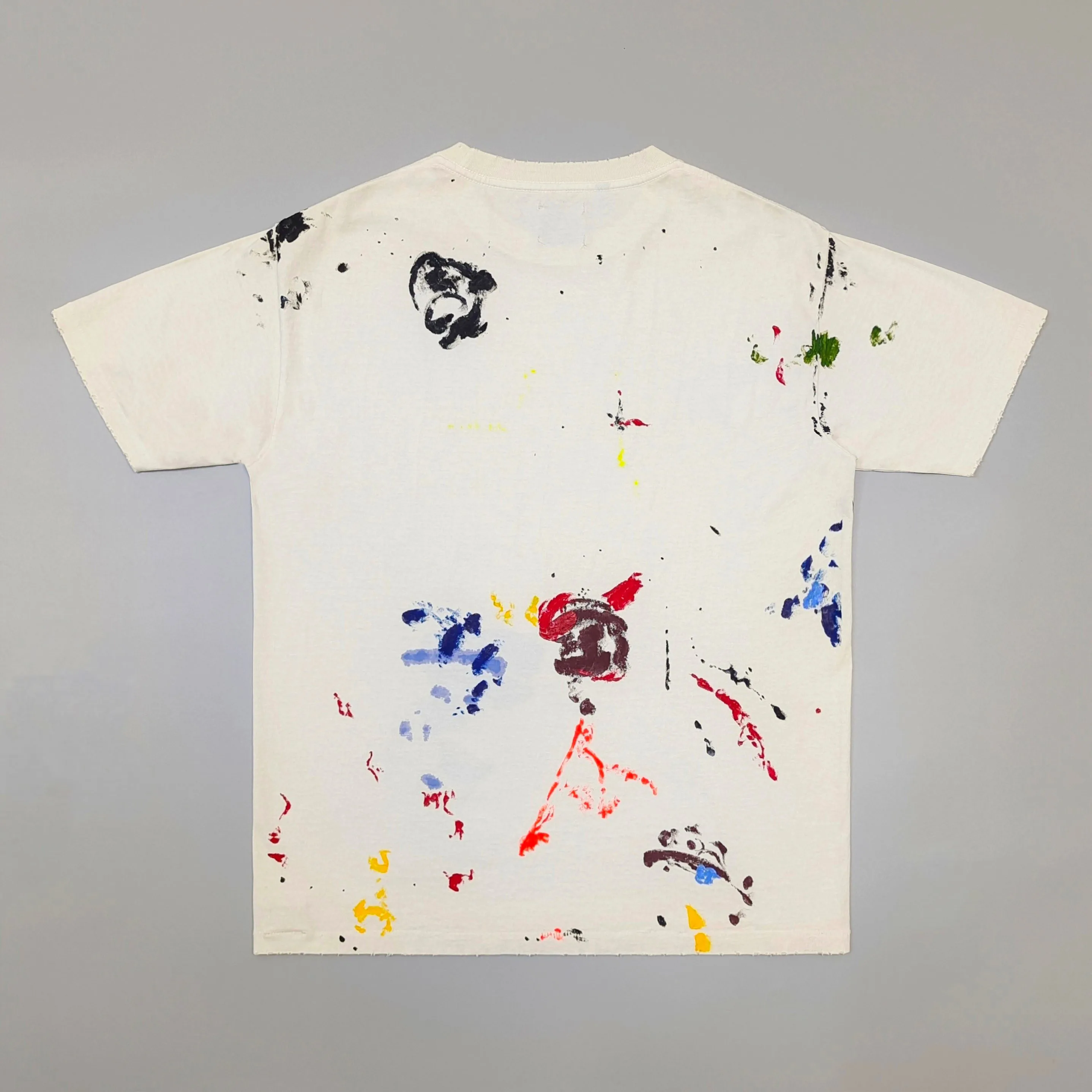 Gallery Dept Splash Ink Hand Painted Printed Short Sleeve T-Shirt Tee