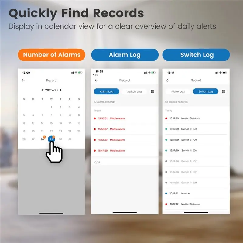 N82R Tuya WIFI Smart Light Switch con radar da 5 M Sensore di allarme di rilevamento del movimento umano Non è necessario interruttore a filo neutro