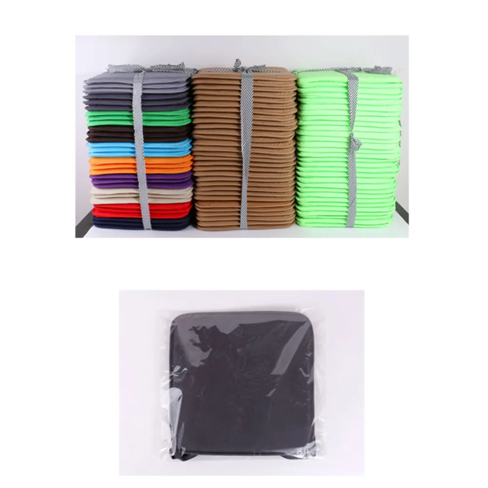 1Pcs Round Cushion Chair Seat Cushion Thickened Sponge Polyester Material Non-Slip Straps Design for Sofa Bed Chair Car Home