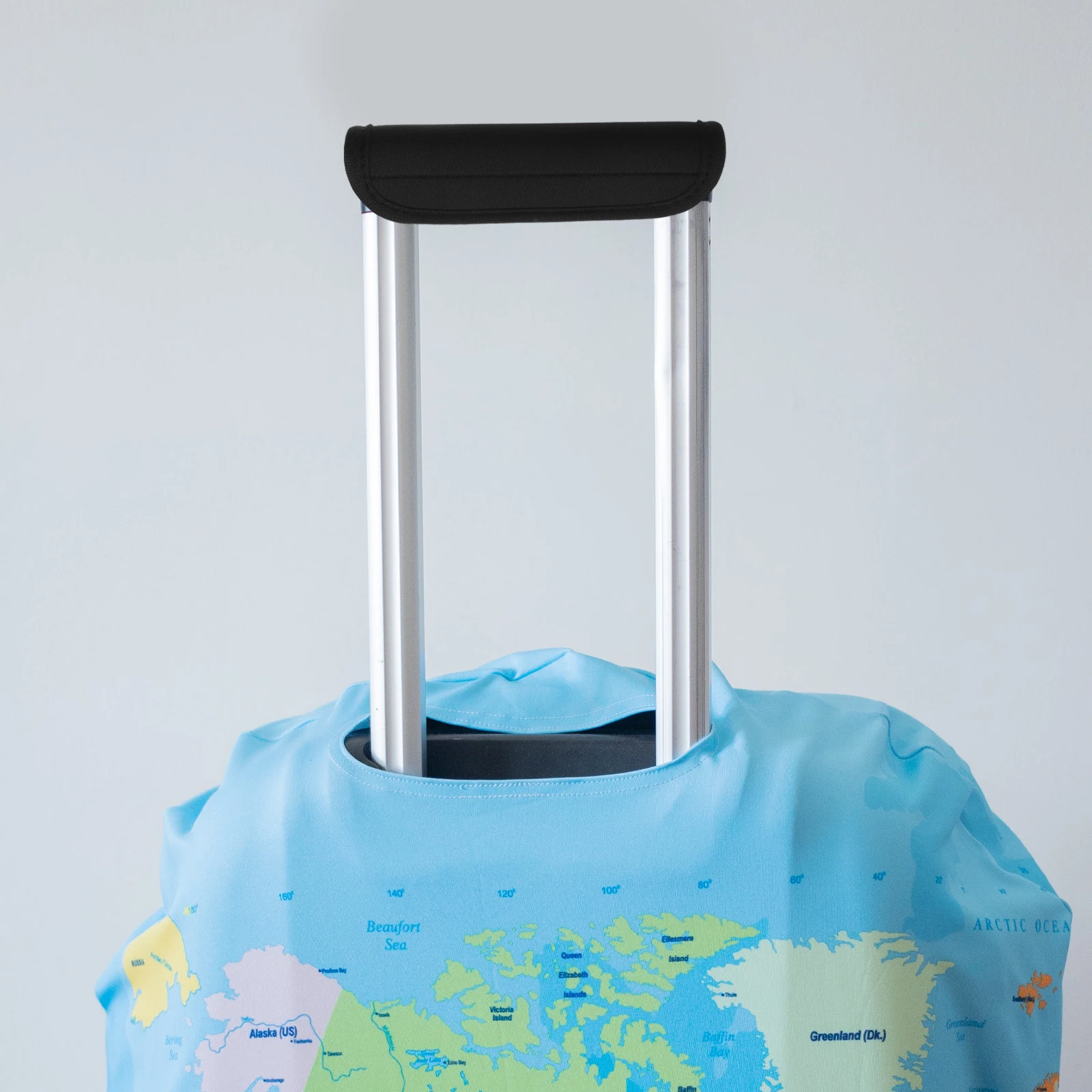 

2pcs Luggage Wrap Neoprene Suitcase Grip Cover Protector Travel Stroller Accessories Durable Scratch Resistant Universal Fit