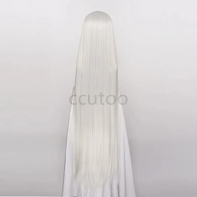 Zizi 2025 ccutoo الشعر الاصطناعية تأثيري الأخت الأكبر سنا العنكبوت 120 سنتيمتر الفضة الأبيض طويل الباروكات + غطاء شعر مستعار