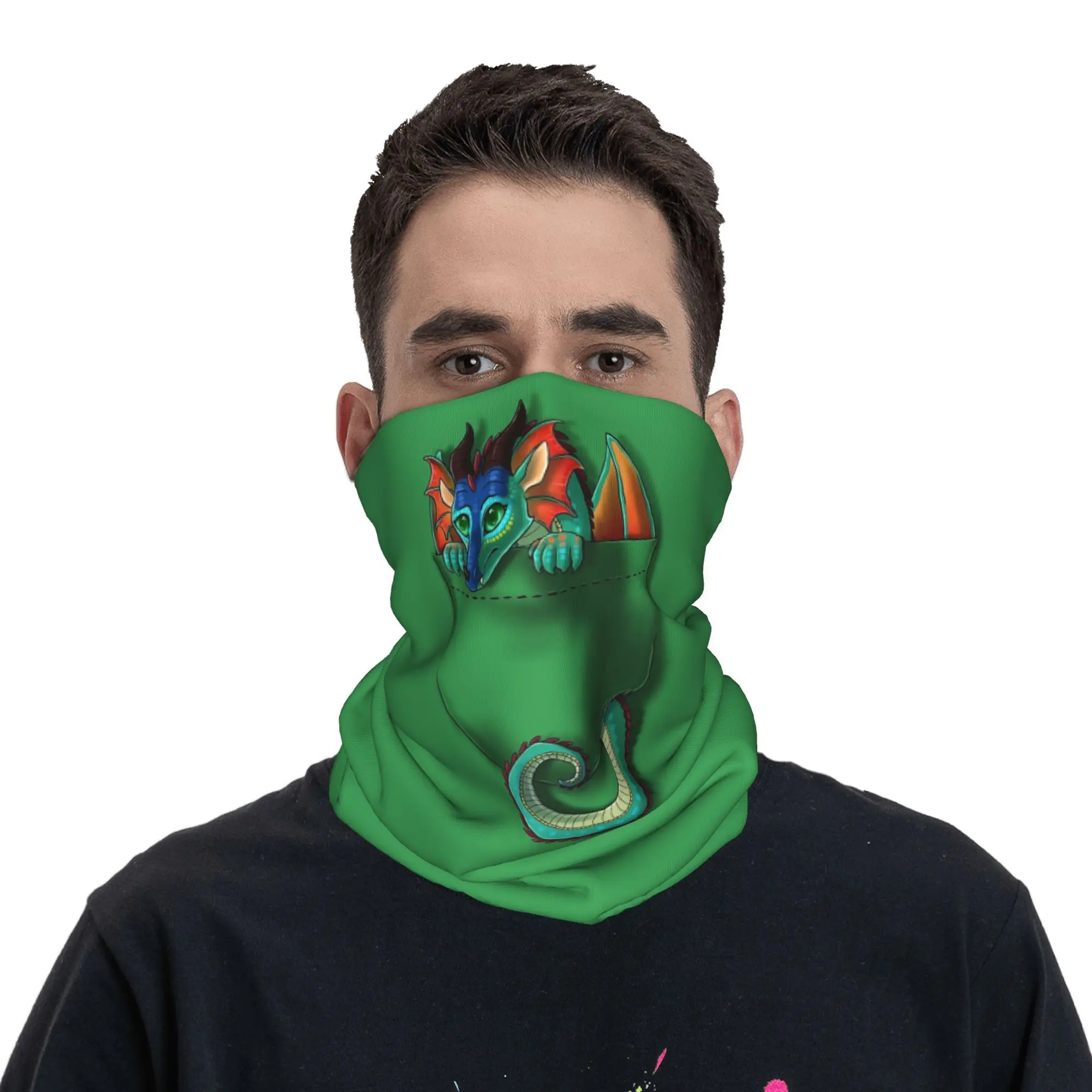 Wings of Fire Pocket Glory Dragon Bandana Neck Cover Printed Wrap Mask Scarf Multifunction Face Mask Cycling Unisex Breathable