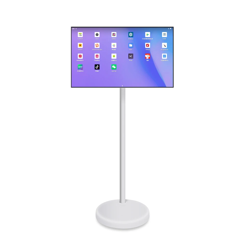 Interactive 21.5/23.8/27/32 Inch LED White Portable Monitor Smart TV Android 13 8+128GB Touchscreen 4K 75Hz For view 6