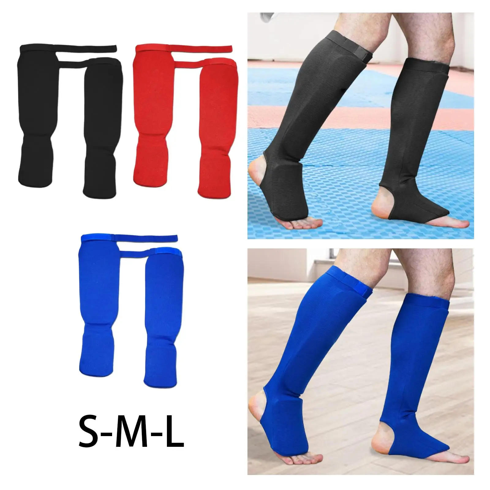 Shin Instep Guards Protector Padded Leg Guards Protective Equipment Mma Boxing