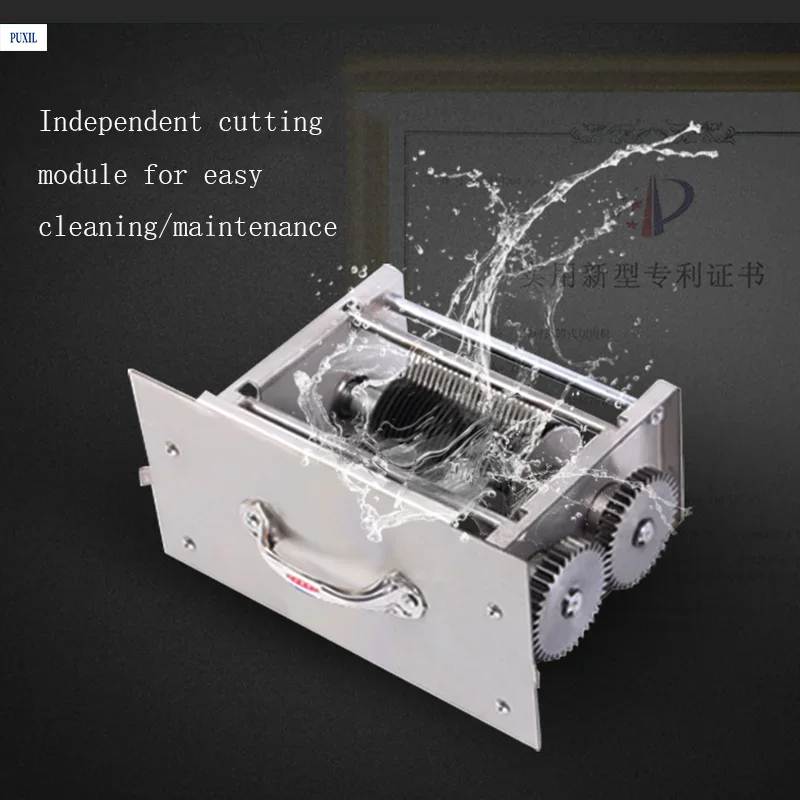 Electric Meat Slicer for Grinder Commercial Automatic Fish Cutter Shredded Stainless Steel Meat Grinder Drawer Type Meat Slicer