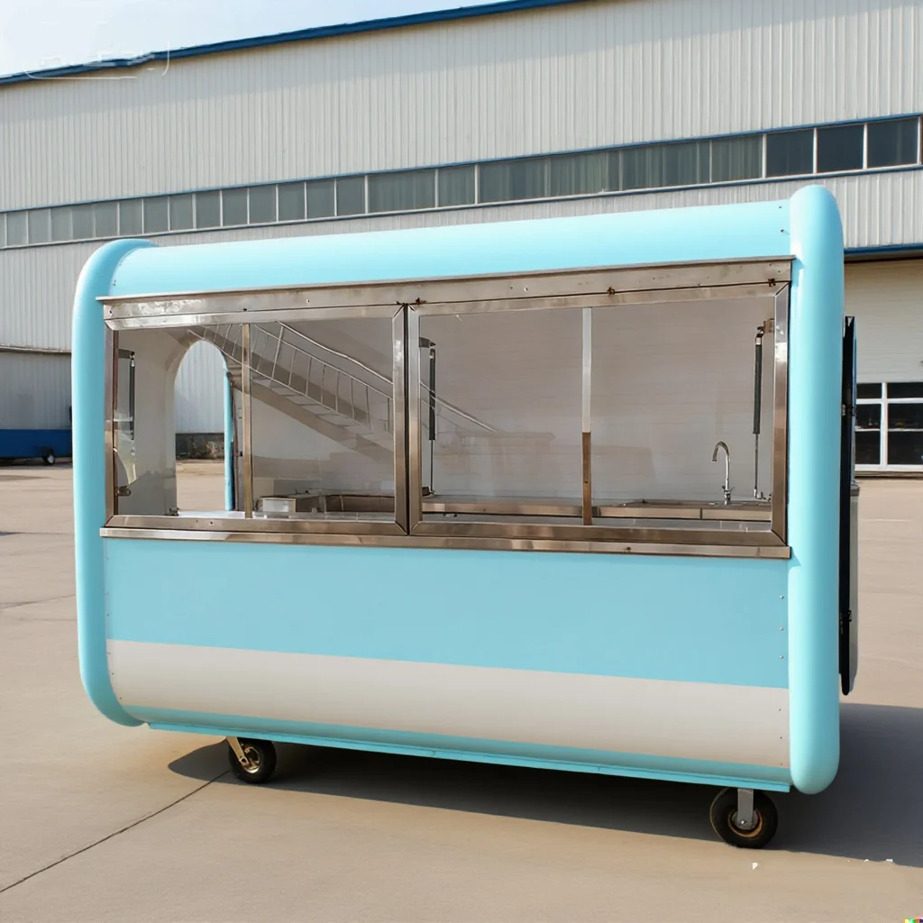 

Pizza Truck Mobile Bar Trailer Mobile Cafe BBQ Food Truck Fully Equipped Food Trailer Mobile Restaurant for Sale