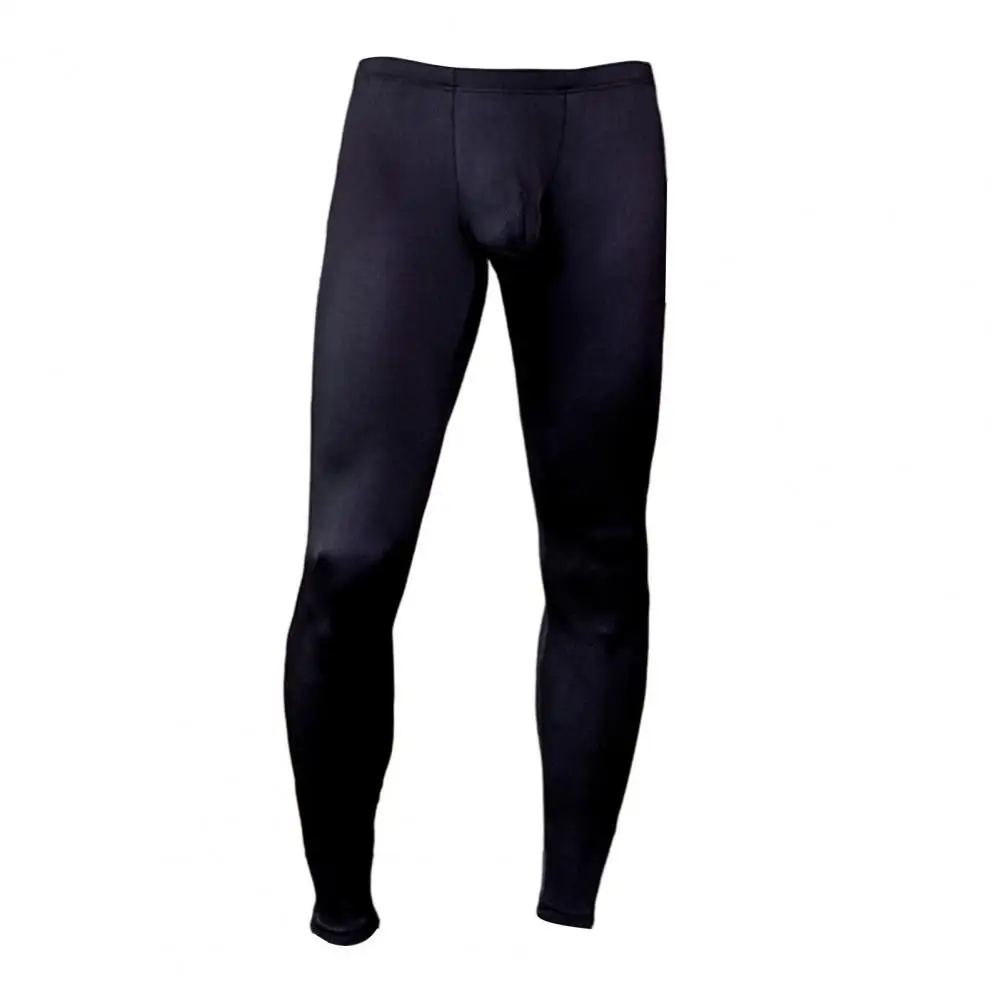 Leggings masculinos de malha com absorção de umidade, calça elástica na cintura, tecido premium, elegante para ioga, texturizado