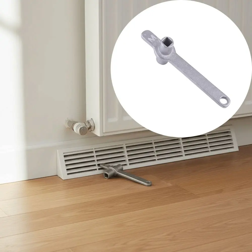 الفولاذ المقاوم للصدأ المبرد مفتاح 5 مللي متر ثقب الأساسية كفاءة مشعاع التدفئة تنفيس مفتاح البناء المعدني أداة أساسية #2