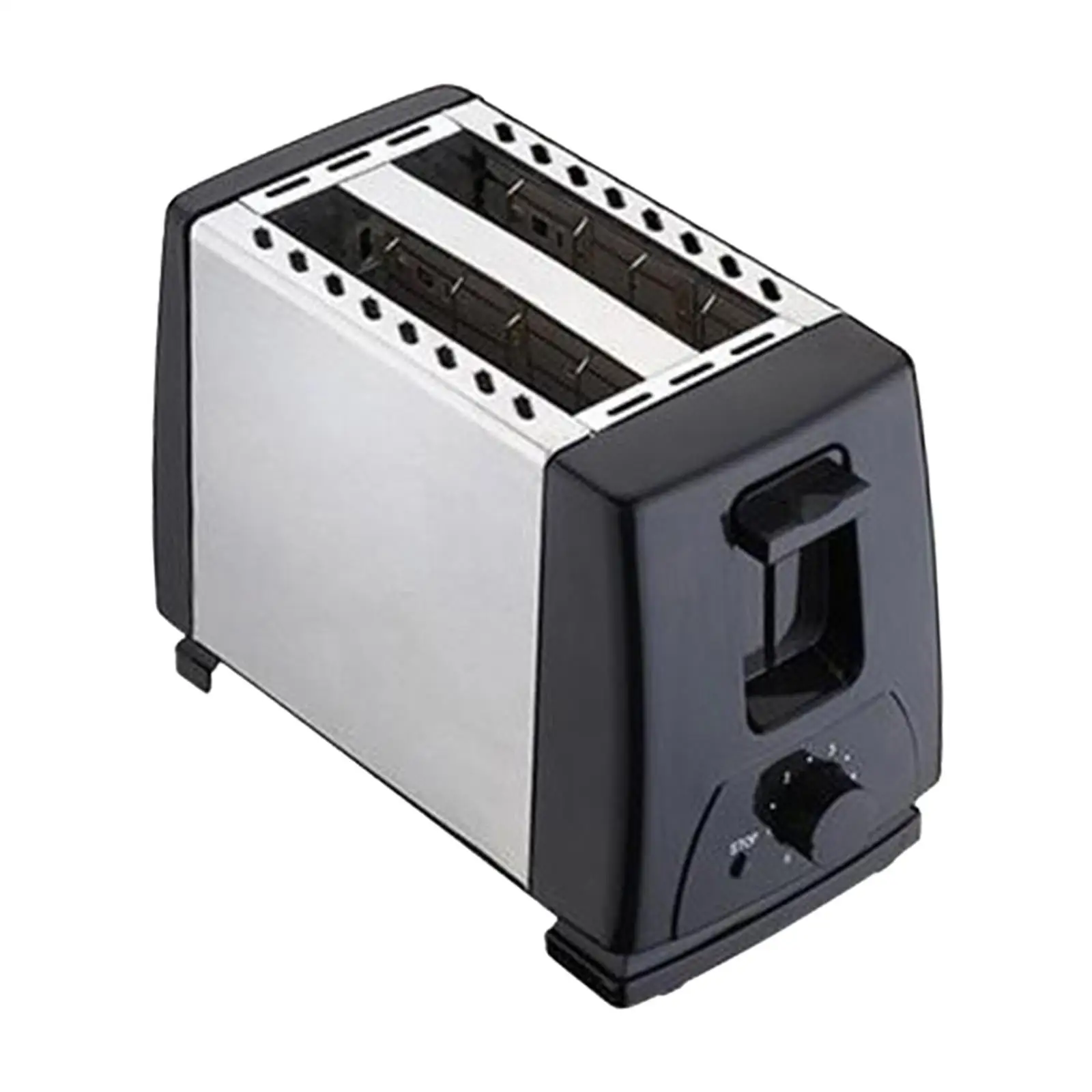 Pembuat roti panggang otomatis rumah tangga, 750W mesin sarapan baja antikarat, pemanggang roti listrik untuk memasak roti bakar, Sandwich