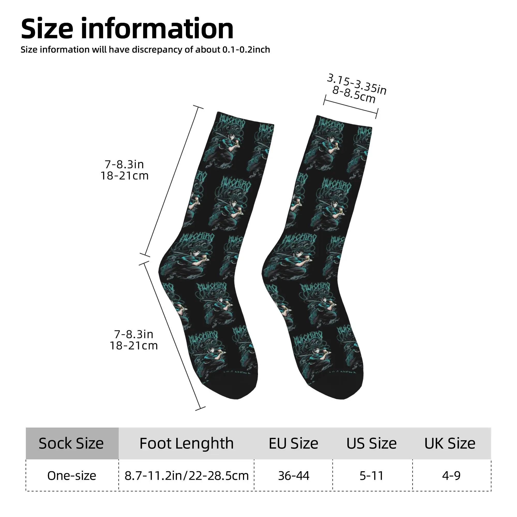 時透無一郎靴下原宿吸汗ストッキングオールシーズンロングソックスアクセサリーユニセックスギフト用