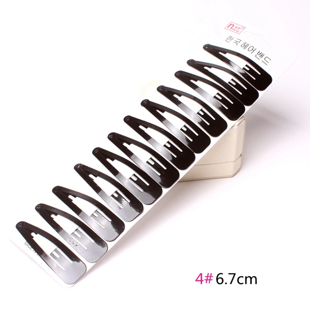 Black Geometric Hair Clip BB Hairpins Barrettes Styling Tools Fashion Women Girls Hair Accessories Headwear Headdress 2 Sizes