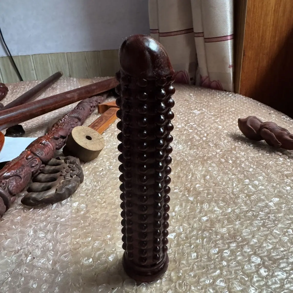16cm Portable EDC Creative Solid Wood Massage Short Stick Roller Muscle Massage Tools