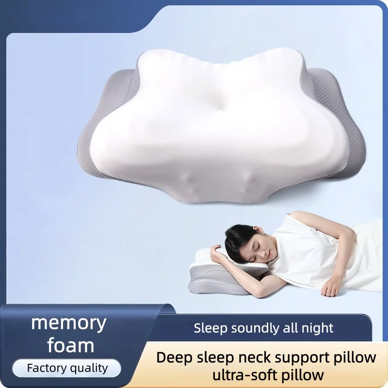 

Подушка из пены с эффектом памяти с медленным отскоком для сна по бокам, поддержки шеи, сна, глубокого сна и ультрамягкая подушка. DR-089