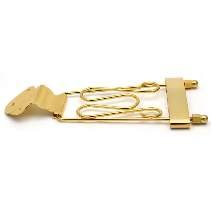 

Guitar Bridge Trapeze Tailpiece for 6 String Electric Guitar 50.0mm String Pitch Chrome Black Gold