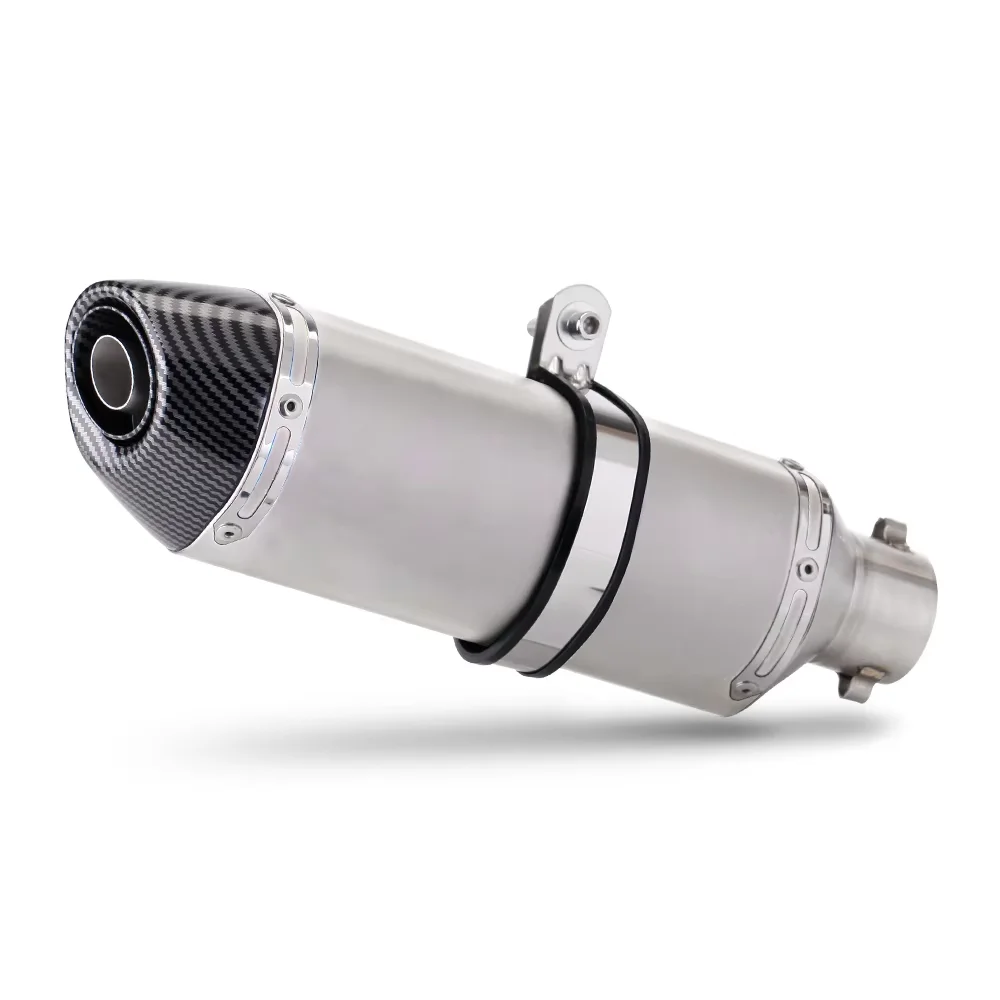51mm universal tubo de escape da motocicleta silenciador corrida escape ak escape moto para yamaha r15 tmax 500 fz6 cb400 er6n cb650