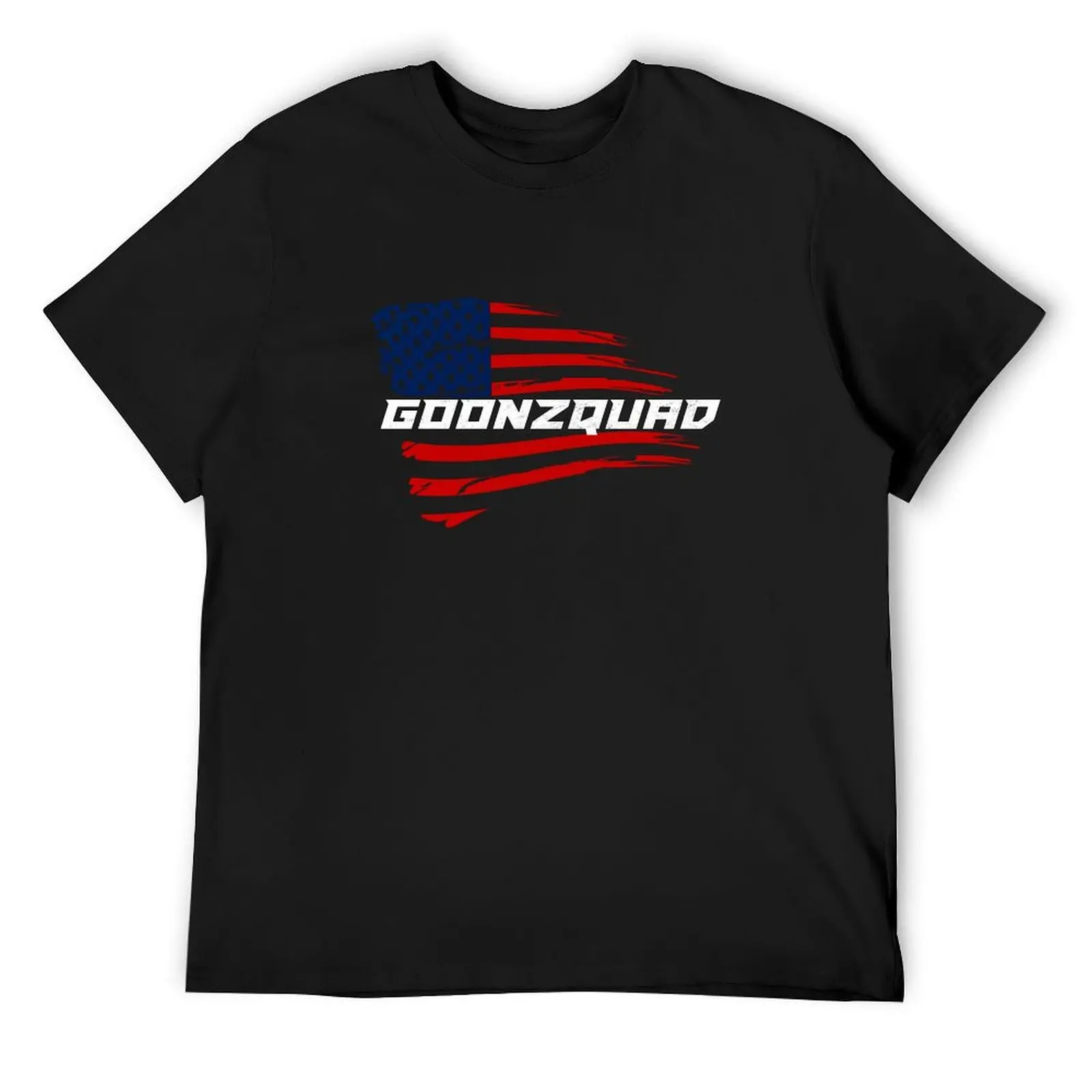 

Teellc Goonzquad Merch Merchadise Apparel Clothing Clothes Simply Built Flag Cool Crewneck For Kids Men Women Black T-Shirt